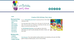 Desktop Screenshot of 50th-birthday-party-ideas.com